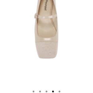 Jeffrey Campbell Beige Mary Jane Flats
